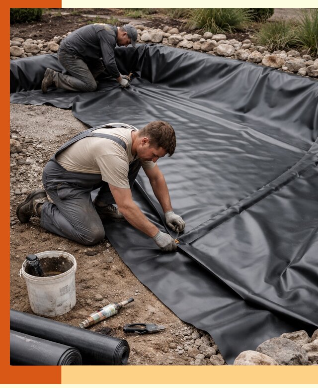 Гидроизоляция пруда в Кропоткине: надежная защита и герметизация