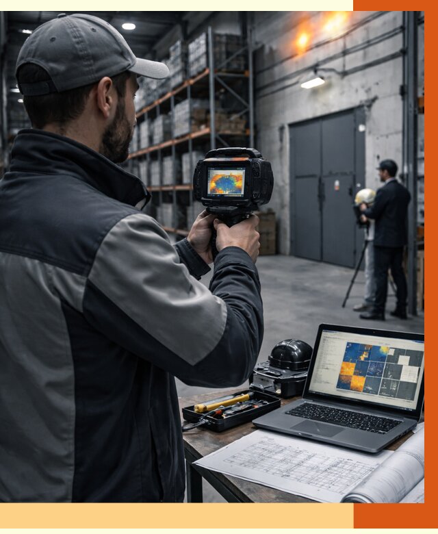 Тепловизионное обследование склада в Кропоткине от 7058 руб. | ТепломастерКрп