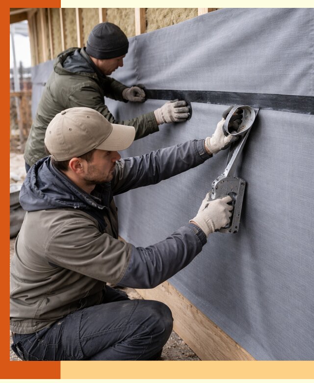 Монтаж ветроизоляции зданий и конструкций в Кропоткине