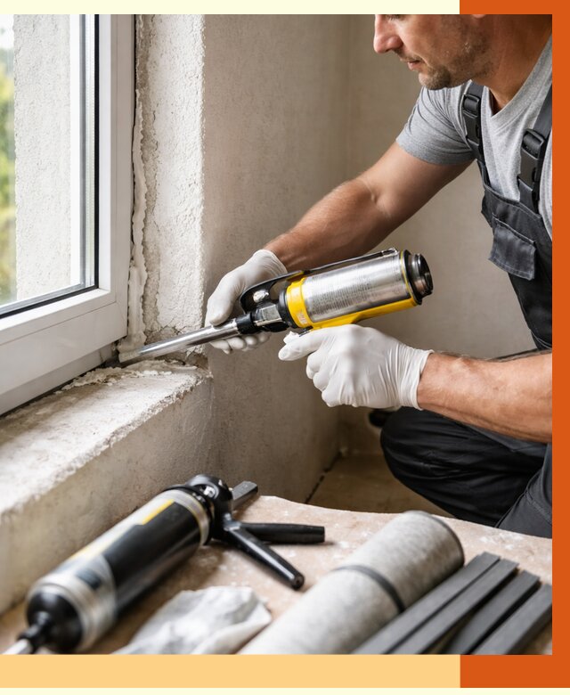 Герметизация стыков и примыканий в Кропоткине от 1303 руб. под ключ | ТепломастерКрп